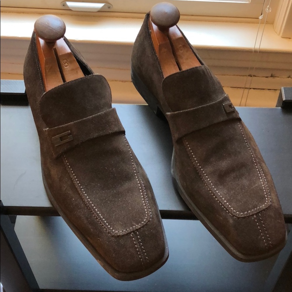 Gucci suede loafers